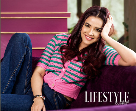 Jasmin Bhasin on the Cover Page of The Lifestyle Journalist Magazine