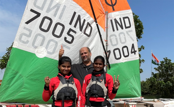 Two girl sailors from Hyderabad selected for the World Championships to be held from July 2 in Italy