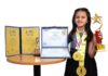 Rutva, a 7-year-old Indian, UAE resident created two World Records in two languages (English and Arabic) in one attempt Rutva a 7-year-old Indian UAE resident created two World Records in two languages (English and Arabic) in one attempt