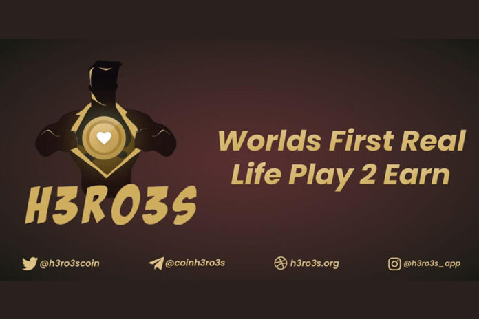 H3RO3S World’s 1st real-life play-2-earn gaming system is set to Launch their app very soon