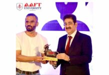 Suniel Shetty at AAFT University Raipur for new session
