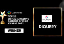 Diquery Digital, has been recognised by CustomFit. ai as one of the Top 20 Digital Marketing Agencies in India