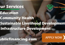 Working together for a social cause Public Financing India, Consulting & Advisory organization, public relations and engagements, Education, Community Health, Sustainable Livelihood Development, Infrastructure Development,