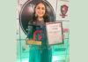 Farah Titina, an Actor was honoured with the “Emerging Ad Queen of the Year” Award, in the Tycoon Global Achievers Awards