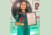 Farah Titina, an Actor was honoured with the “Emerging Ad Queen of the Year” Award, in the Tycoon Global Achievers Awards