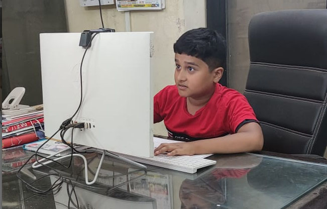 11-year-old Parth Jadhav presented a project on space science on the occasion of Science Day