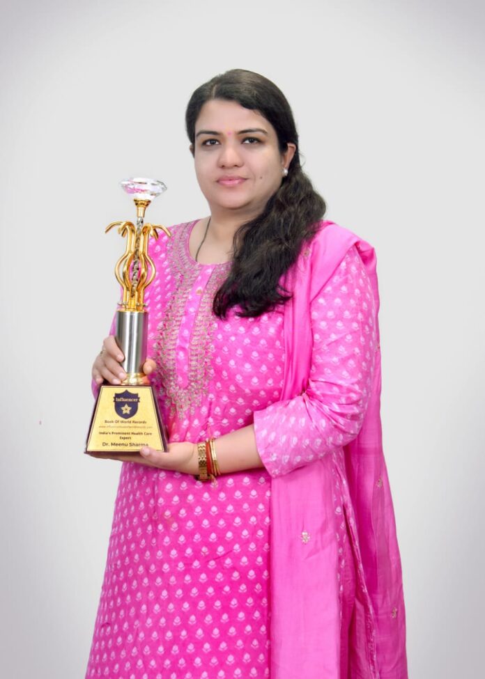 Dr. Meenu Sharma Registered Her Name In Influencer Book Of World Records