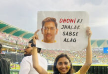 Thala Ki Jhalak Sabse Alag: Dhoni’s fans go wild with enthusiasm under the falling rain