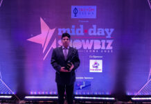 Producer Actor Shantanu Bhamare got felicitated at The Mid-Day Showbiz Icons 2023 Awards
