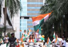 “Nidarshana Gowani Organizes Bike Rally at Kamala Mills to Celebrate Indian Independence and Promote Women Empowerment”