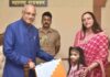 “Inspiring Raksha Bandhan Celebration: Cancer Survivor Kids and Handicapped Girls Tie Rakhi to Honorable Governor Ramesh Bais ji, Organized by Kamala Ankibai Ghamandiram Gowani Trust”