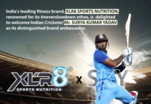 India’s Leading Fitness Brand XLR8 SPORTS NUTRITON Signs Cricketer Surya Kumar Yadav as Brand Ambassador