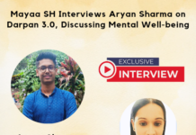 Mayaa SH interviews Aryan Sharma on Darpan 3.0, discussing Mental Well Being