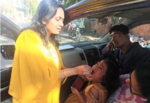 11705 children were vaccinated in the Pulse Polio drive held by Rotary Club of Pune, Baner in association with IIEBM