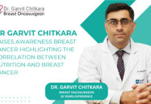 Dr. Garvit Chitkara raises awareness of breast cancer highlighting the correlation between nutrition and breast cancer