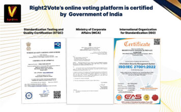 Right2Vote eVoting Platform Is Not Only India’s Best Online Voting Technology, But The World’s Best eVoting Technology