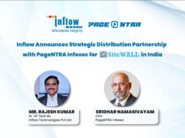 Inflow Technologies Announces Strategic Distribution Partnership with PageNTRA Infosec for SiteWALL WAF in India