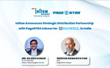 Inflow Technologies Announces Strategic Distribution Partnership with PageNTRA Infosec for SiteWALL WAF in India