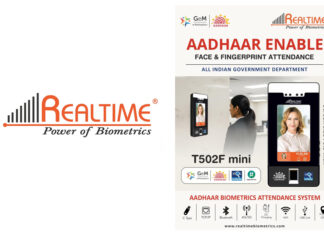 Realtime Biometrics Launches Aadhaar-Enabled face recognition & fingerprint Biometric Attendance System T502F Mini