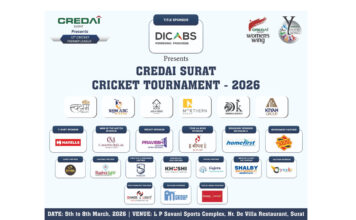 CREDAI Surat 12th Cricket Tournament 2026