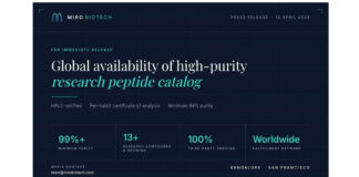 Miro Biotech Announces Global Availability of High-Purity Research Peptide Catalog