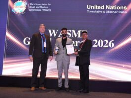 Anirudh Balaji Honoured with National Development Champion Award at WASME Global Business Convergence Summit 2026