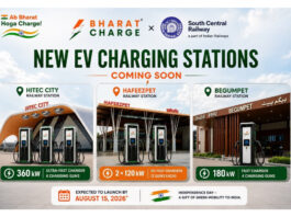 Bharat Charge Announces Association with South Central Railway to Expand Ultra-Fast EV Charging Network