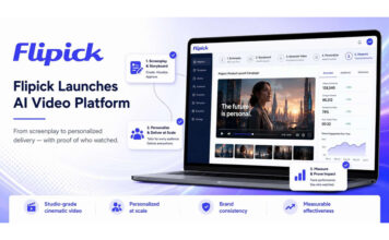 Flipick Launches AI Video Platform That Creates, Personalizes, Delivers and Measures Effectiveness of Cinematic Video at Scale