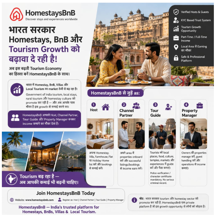 HomestaysBnB Sets Out to Transform Indian Tourism With a Trust-Driven, Opportunity-Fi